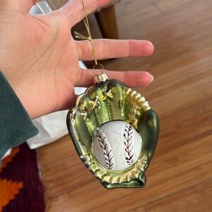 Ball and glove ornament